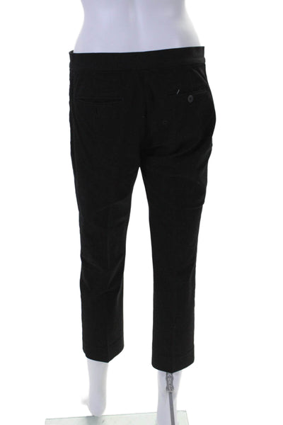 Joseph Womens Pleated Front Straight Leg Queen Cropped Trousers Black Size 38