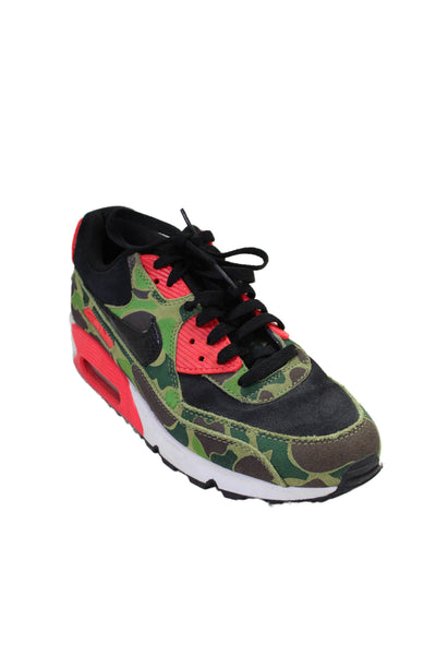 Nike Atmos Air Max Mens Camouflage Print Suede Sneakers Green Red Black Size 8.5