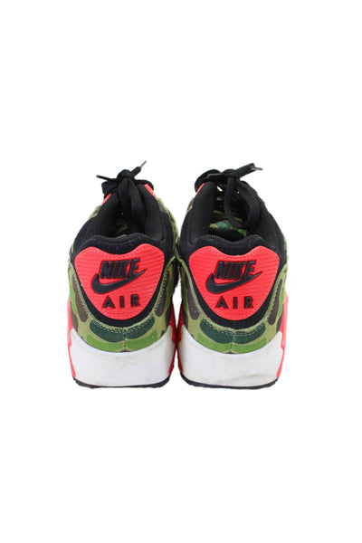 Nike Atmos Air Max Mens Camouflage Print Suede Sneakers Green Red Black Size 8.5