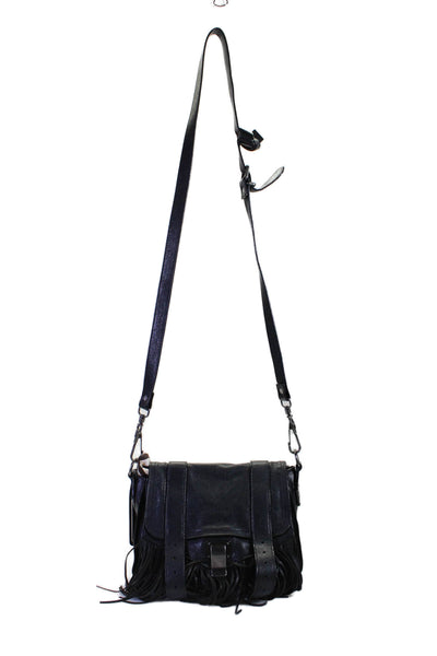 Proenza Schouler Womens Single Strap Crossbody Handbag Black Size Small