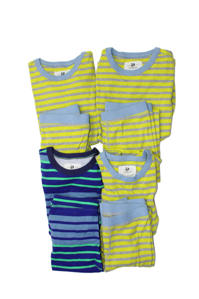 Crewcuts Boys Cotton Striped Print Top Pants Sleepwear Sets Green Size 10 Lot 4