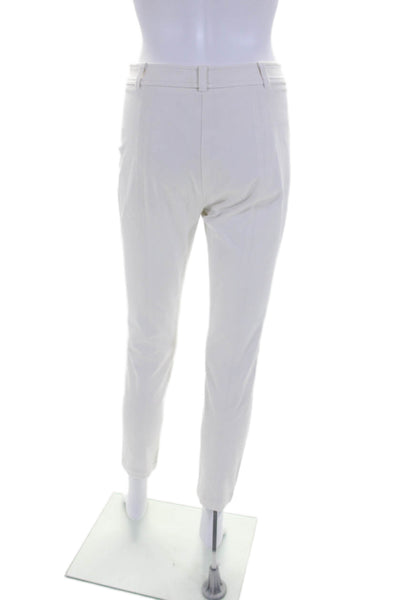 Worth New York Womens Cotton Button Closure Mid-Rise Skinny Pants White Size 0