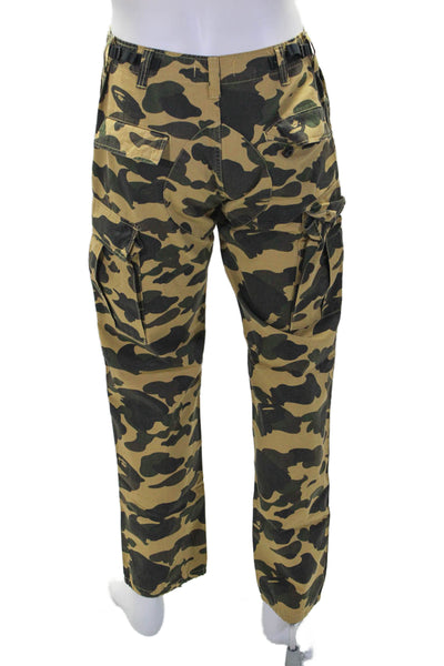 BAPE A Bathing Ape Mens Zipper Fly Camouflage Cargo Pants Brown Size Medium