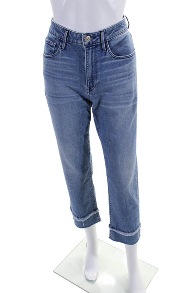 3x1 NYC Womens Cotton Denim Five Pocket Mid-Rise Straight Leg Jeans Blue Size 27