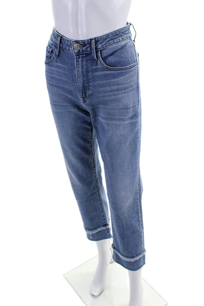 3x1 NYC Womens Cotton Denim Five Pocket Mid-Rise Straight Leg Jeans Blue Size 27