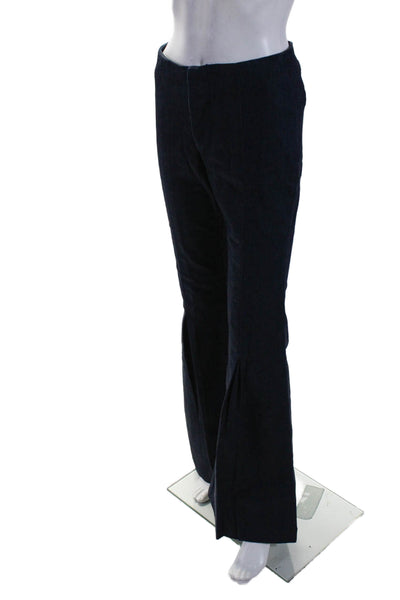 Frame Womens Front Zip High Rise Dark Wash Flare Leg Denim Pants Blue Size 26