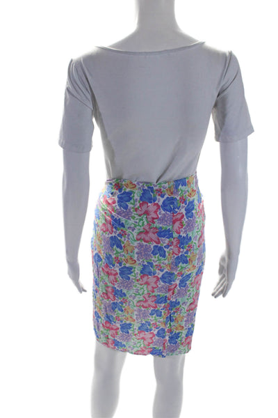 Faithfull The Brand Womens Side Tie Floral Printed Wrap Skirt White Multi XS/S