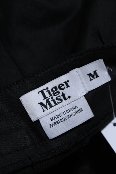 Tiger Mist Womens High Rise Straight Leg Cargo Pants Black Size M