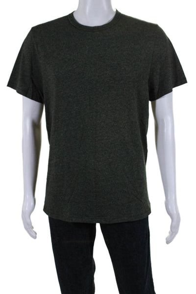 Rag & Bone Mens Cotton Round Neck Short Sleeve Pullover Casual Top Green Size XL