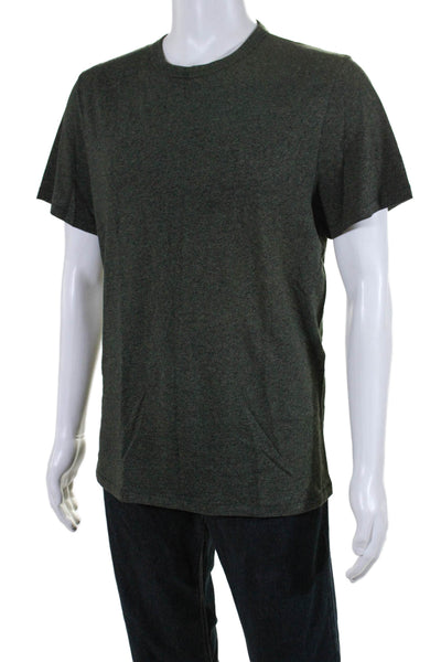 Rag & Bone Mens Cotton Round Neck Short Sleeve Pullover Casual Top Green Size XL