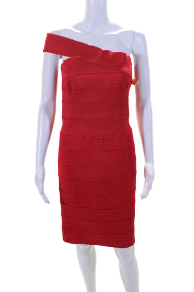 Maslavi Womens Sleeveless Square Neck Mid Calf Dress Red Size 8 US