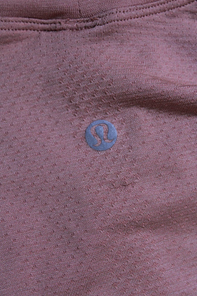 Lululemon Womens Short Sleeve Crewneck Active T-Shirt Top Peach Pink Size 6