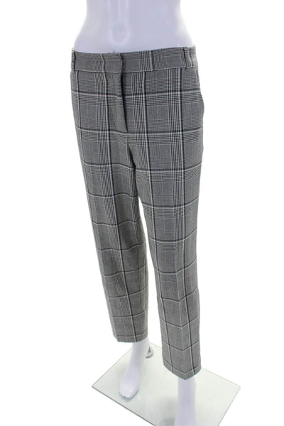 Velvet by Graham & Spencer Womens Gray Plaid Pleated Straight Dress Pants Size 6