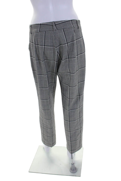 Velvet by Graham & Spencer Womens Gray Plaid Pleated Straight Dress Pants Size 6