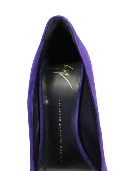 Giuseppe Zanotti Design Womens Peep Toe Stiletto Heels Pumps Purple Size EUR 38