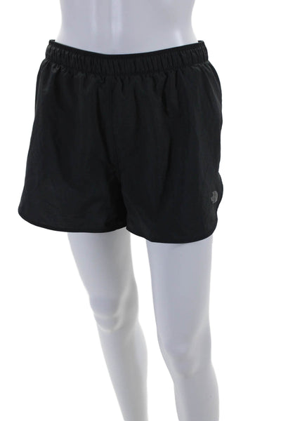 The North Face Womens Elastic Waist Drawstring Athletic Shorts Black Large