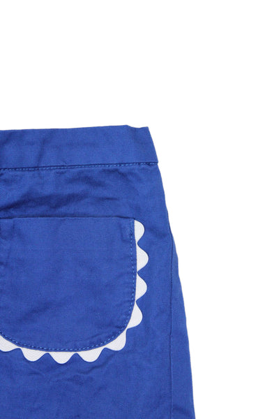 Jacadi Boys Elastic Waist Casual Two Pocket Shorts Blue Size 12 Months