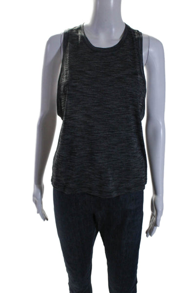 Lululemon Women's Round Neck Sleeveless Tank Top Charcoal Gray Size 6