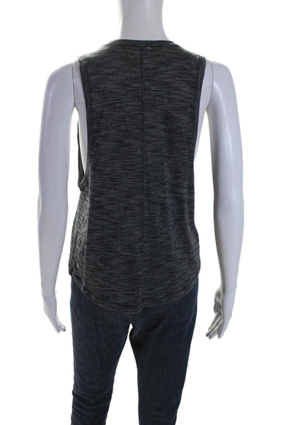 Lululemon Women's Round Neck Sleeveless Tank Top Charcoal Gray Size 6