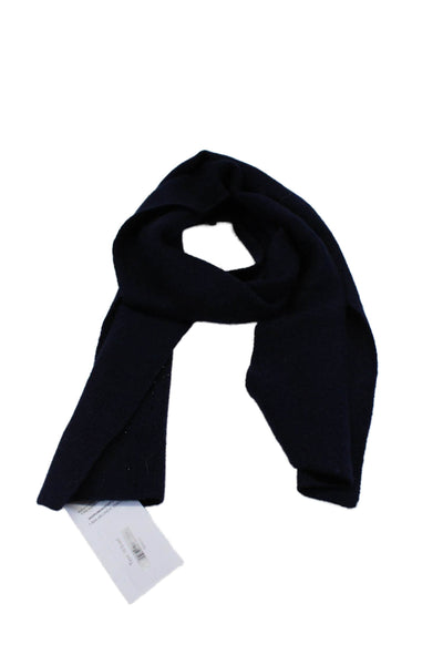 Carolyn Rowan Womens Navy Blue Cashmere Bedazzled Detail Scarf