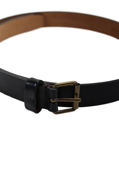 Derek Lam Womens Black Genuine Leather Skinny Belt Size 42