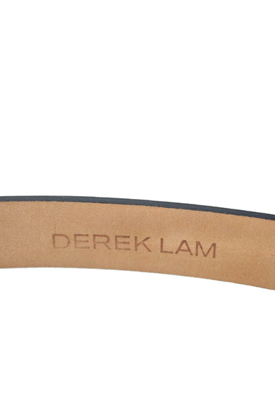 Derek Lam Womens Black Genuine Leather Skinny Belt Size 42