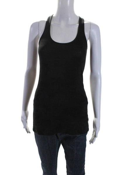 Lululemon Women's Scoop Neck Racerback Tank Top Black Camouflage Size 6