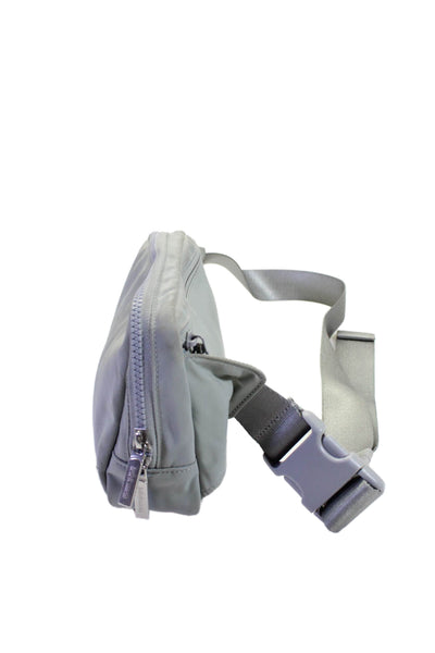 Lululemon Womens Silver Tone Zipper Closure Everywhere Belt Bag Light Gray