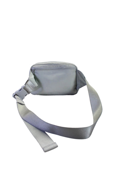 Lululemon Womens Silver Tone Zipper Closure Everywhere Belt Bag Light Gray