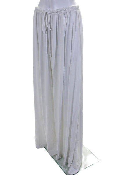 Bump Suit Womens High Rise Pull On Wide Leg Maternity Pants White Size Small