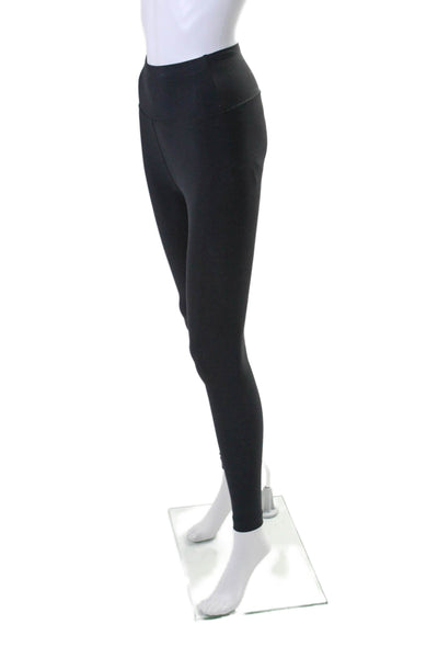 Wardrobe Womens High Waisted Solid Athletic Leggings Black Size 2XS