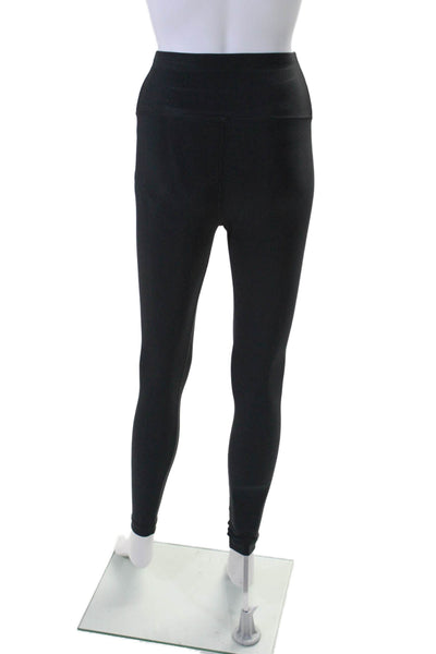 Wardrobe Womens High Waisted Solid Athletic Leggings Black Size 2XS