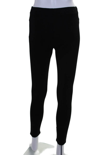 Catherine Catherine Malandrino Womens High Rise Zip Trim Leggings Black Size S