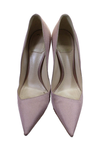 Christian Dior Womens Pink Pointed Toe Clear Ombre High Heels Pumps Shoes Size 6