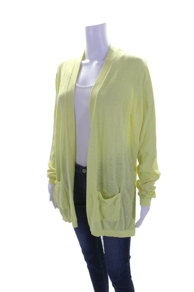 Gap Womens Long Sleeve Open Front Lightweight Sweater Cardigan Yellow Size XL