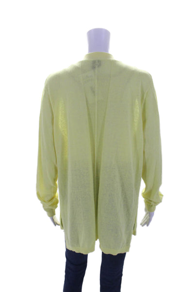 Gap Womens Long Sleeve Open Front Lightweight Sweater Cardigan Yellow Size XL