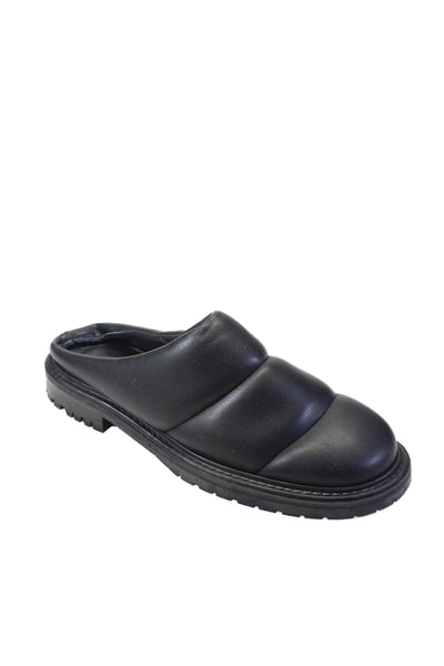 Staud Womens Cow Leather Slide On Casual Mules Flats Black Size 37 7