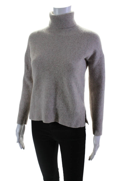 Theory Women's Turtleneck Long Sleeves Pullover Sweater Gray Size S