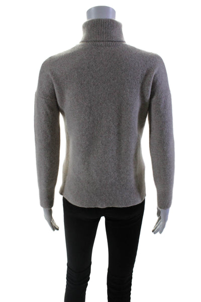 Theory Women's Turtleneck Long Sleeves Pullover Sweater Gray Size S