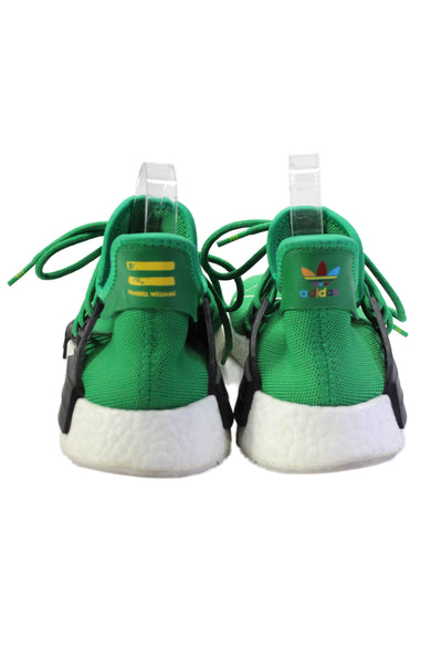 Adidas Pharrell Williams Mens NMD HU Embroidered Slip On Sneakers Green Size 8.5