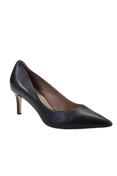 Sam Edelman Womens Leather Pointed Toe Pumps Black Size 6