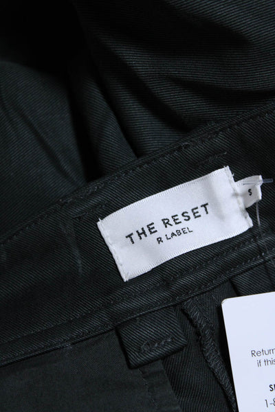 R Label The Reset Womens 2 Pocket High-Rise Tapered Pants Trousers Green Size S