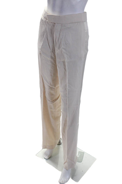 Joseph Womens Two Pocket Mid-Rise Bootcut Pants Trousers Beige Size 36