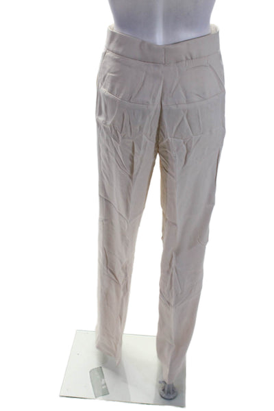 Joseph Womens Two Pocket Mid-Rise Bootcut Pants Trousers Beige Size 36