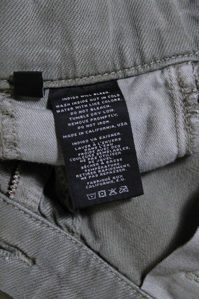 J Brand Womens Faded Green High Rise Straight Leg Cargo Pants Size 26