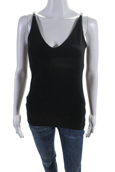 Dorothee Schumacher Womens V Neck Basic Tank Top Black Size Small