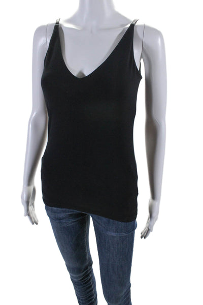 Dorothee Schumacher Womens V Neck Basic Tank Top Black Size Small