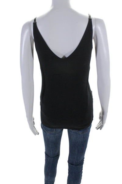 Dorothee Schumacher Womens V Neck Basic Tank Top Black Size Small