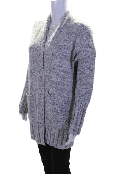 Michael Stars Womens Long Sleeve Open Front Cardigan Sweater Gray Size Small