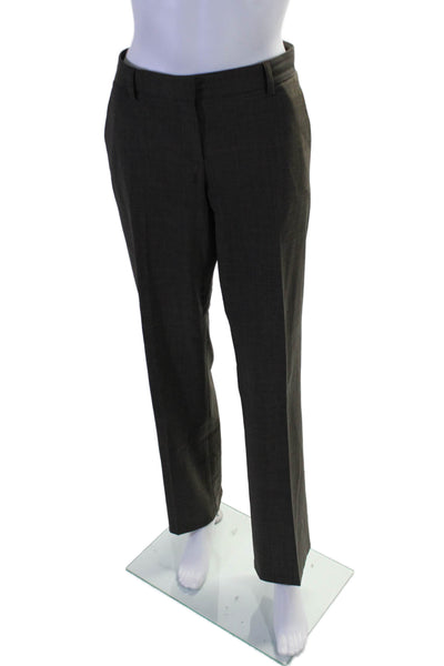 Theory Women's Long Sleeves Collared Lined Two Piece Pants Suit Gray Size 8